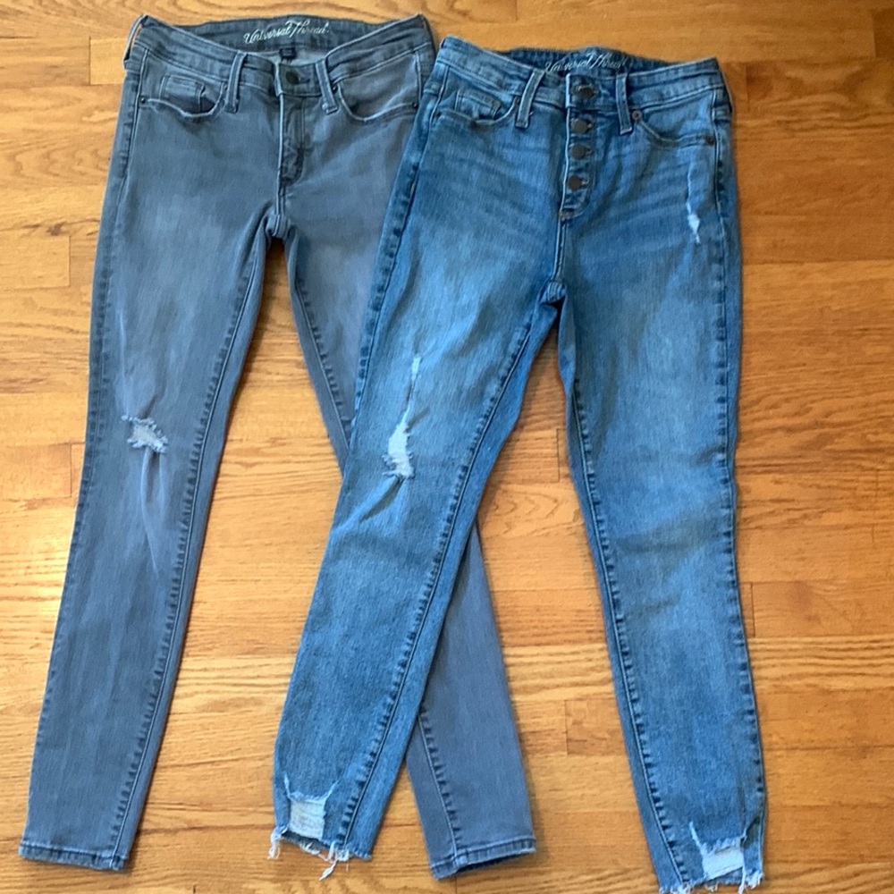 Universal Thread Blue and Gray Skinny Jeans